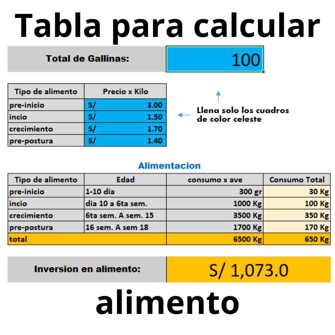 Registro Excel, vacunas, manuales, GALLINAS PONEDORAS